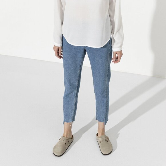 Birkenstock Boston Soft Footed Taupe Suede Mule Clog - size 39 - Picture 13 of 13